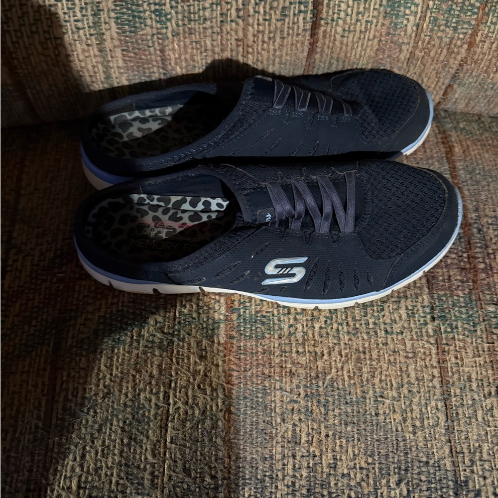 Skechers Blue Mules & Clogs